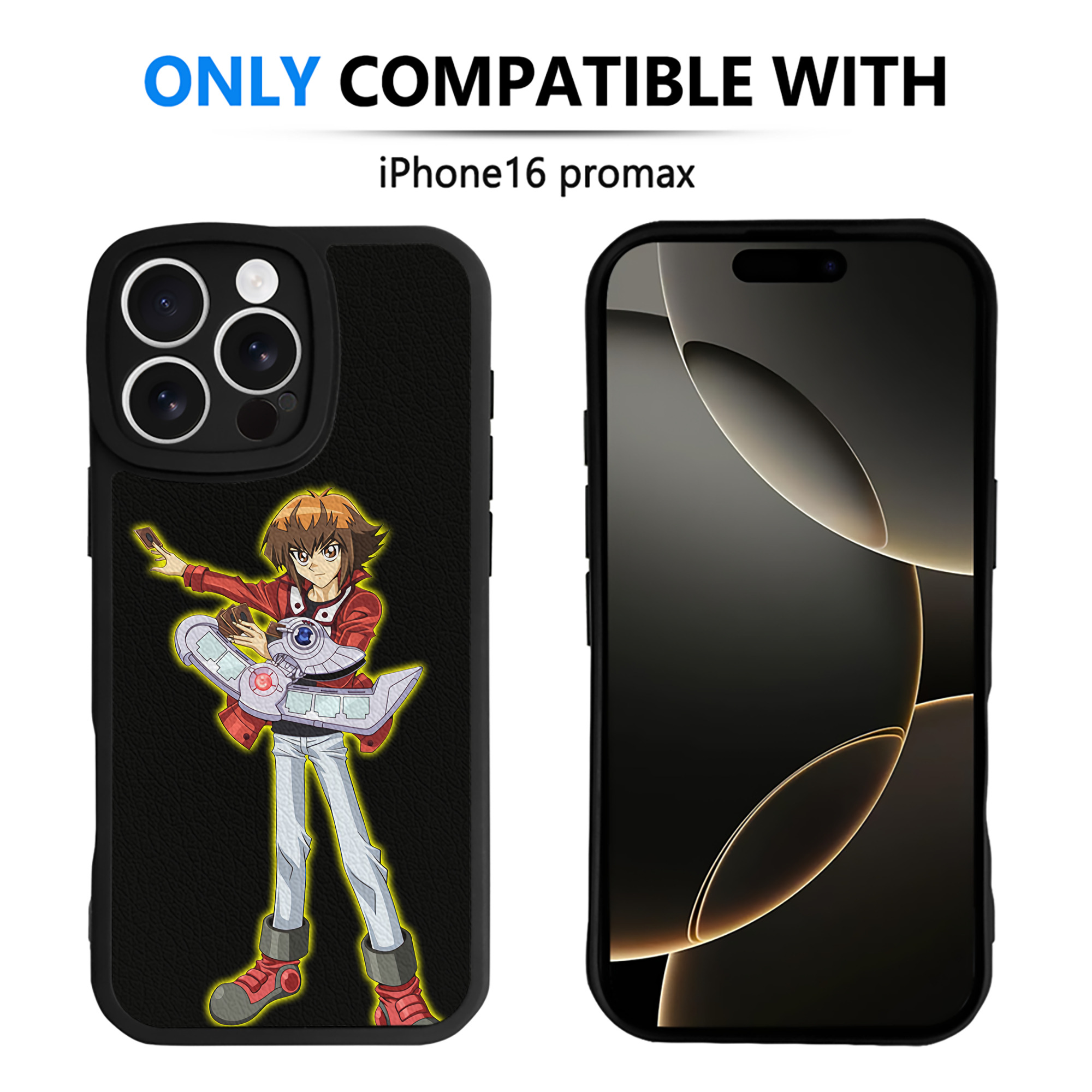 遊☆戯☆王 Yu-Gi-Oh! 【iPhone 16シリーズ対応】シリコンスマホケース（レザー調） 材質：シリコン